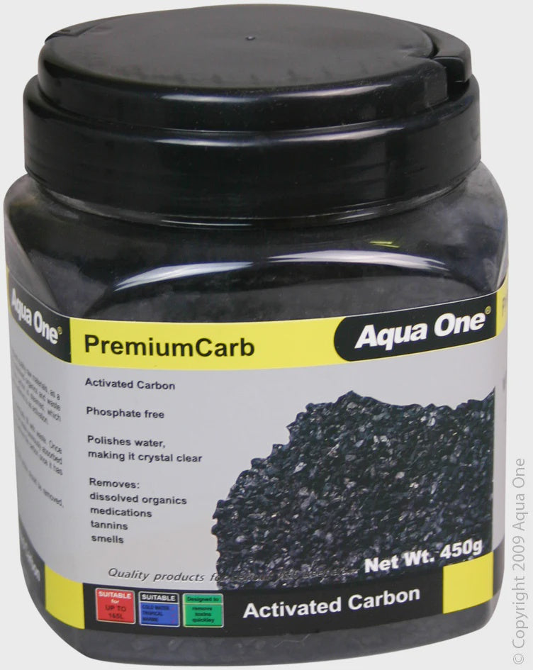 AQUA ONE PREMIUM CARB ACTIVATED CARBON 450G