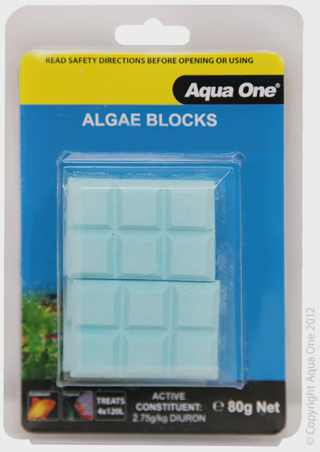 AQUA ONE BLOCK ALGAE ELIMINATOR 4PK 20G X4