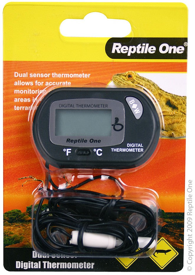 REPTILE ONE DUAL ZONE SENSOR LCD THERMOMETER