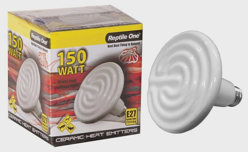 REPTILE ONE 150 WATT CERAMIC HEAT GLOBE LAMP E27