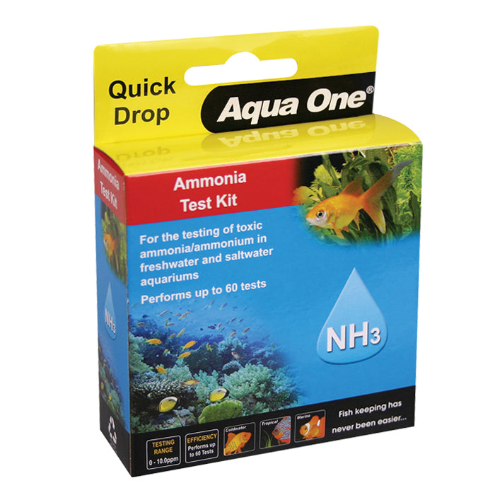 AQUA ONE QUICKDROP AMMONIA NH3 TEST KIT