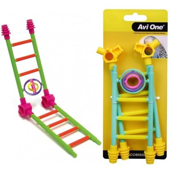 Avi One Bird Toy Construct a Game with Turning Rings