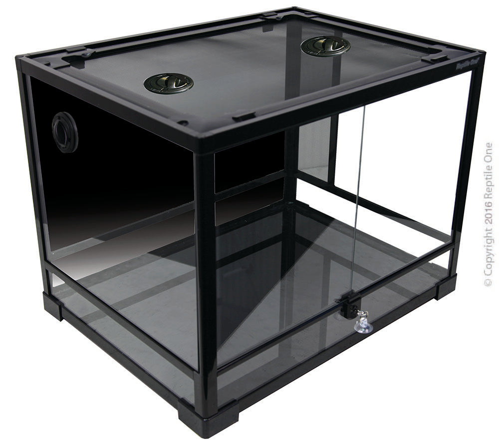 REPTILE ONE RTF 600H GLASS HINGED TERRARIUM 60X45X45