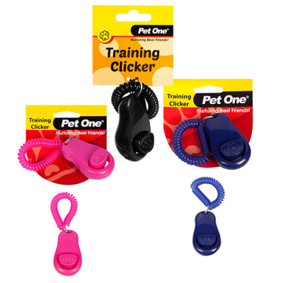 PET ONE TRAINING CLICKER BLUE