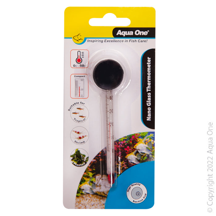 AQUA ONE NANO GLASS THERMOMETER