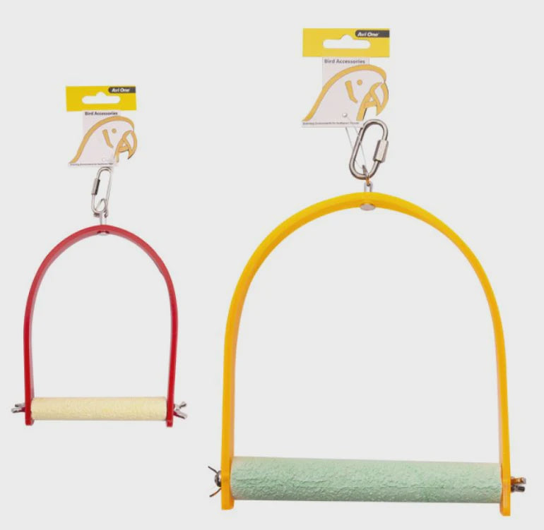 AVI ONE PARROT SWING ACRYLIC WITH PERCH (M) 17X24CM