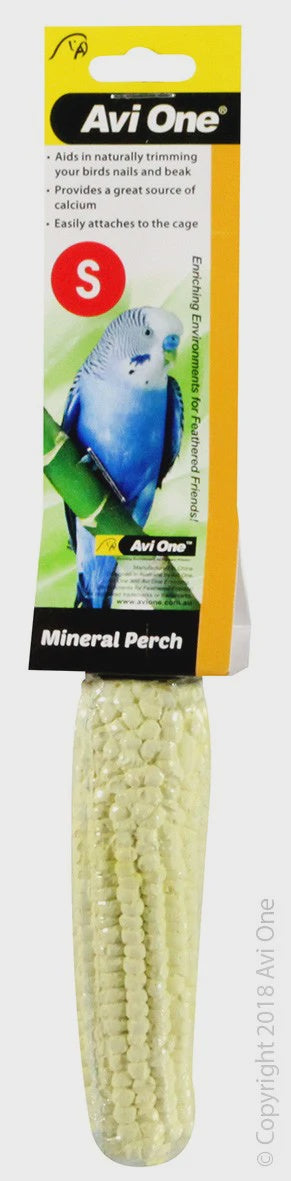 AVI ONE PERCH MINERAL CALCIUM CORN 10 X 3CM