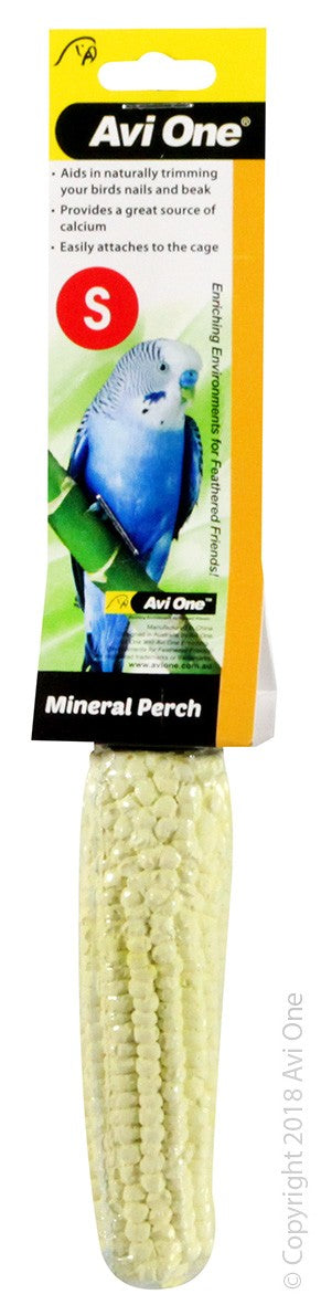 AVI ONE PERCH MINERAL CALCIUM CORN 10 X 3CM