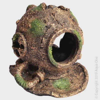 AQUA ONE ORNAMENT RUINED BRONZE HELMET M