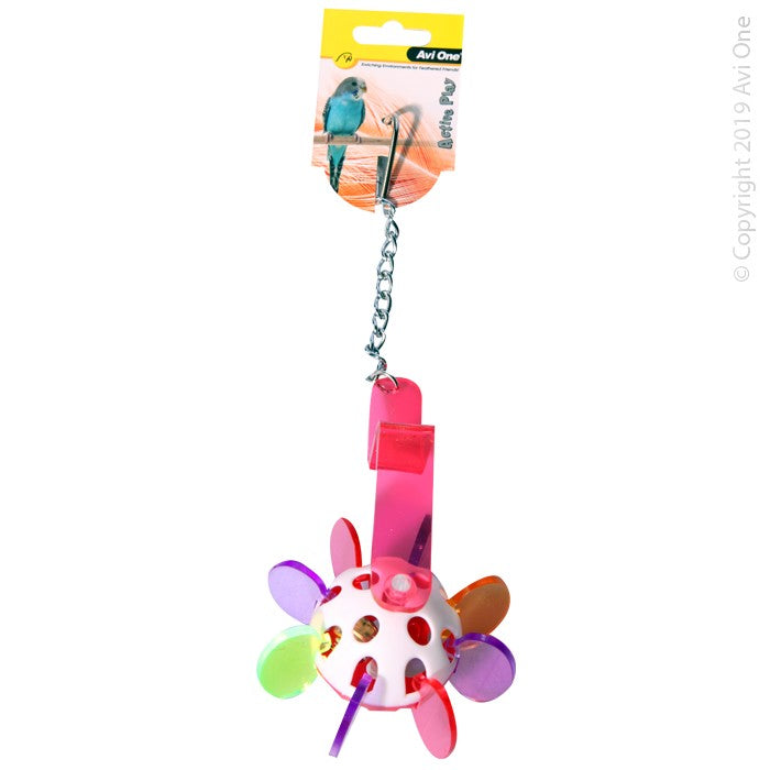 AVI ONE BIRD TOY ACRYLIC PROPELLER WITH BELL