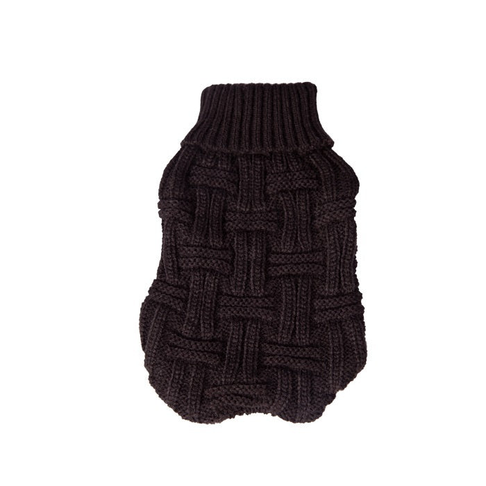 PET ONE DOG COAT KOMFYKNIT JUMPER ICELANDIC 55CM BLACK