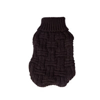 PET ONE DOG COAT KOMFYKNIT JUMPER ICELANDIC 55CM BLACK