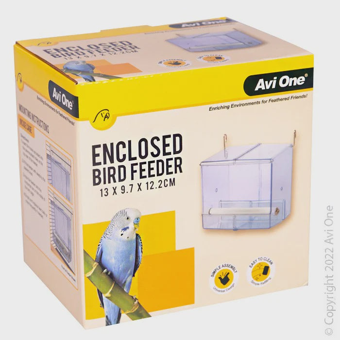 AVI ONE FEEDER ENCLOSED W PERCH