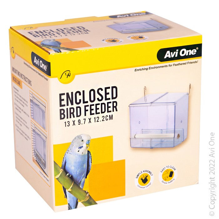 AVI ONE FEEDER ENCLOSED W PERCH