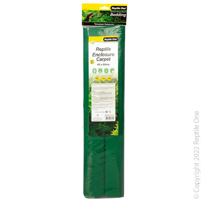 REPTILE ONE REPTILE ENCLOSURE CARPET REUSABLE 45CM 2PK