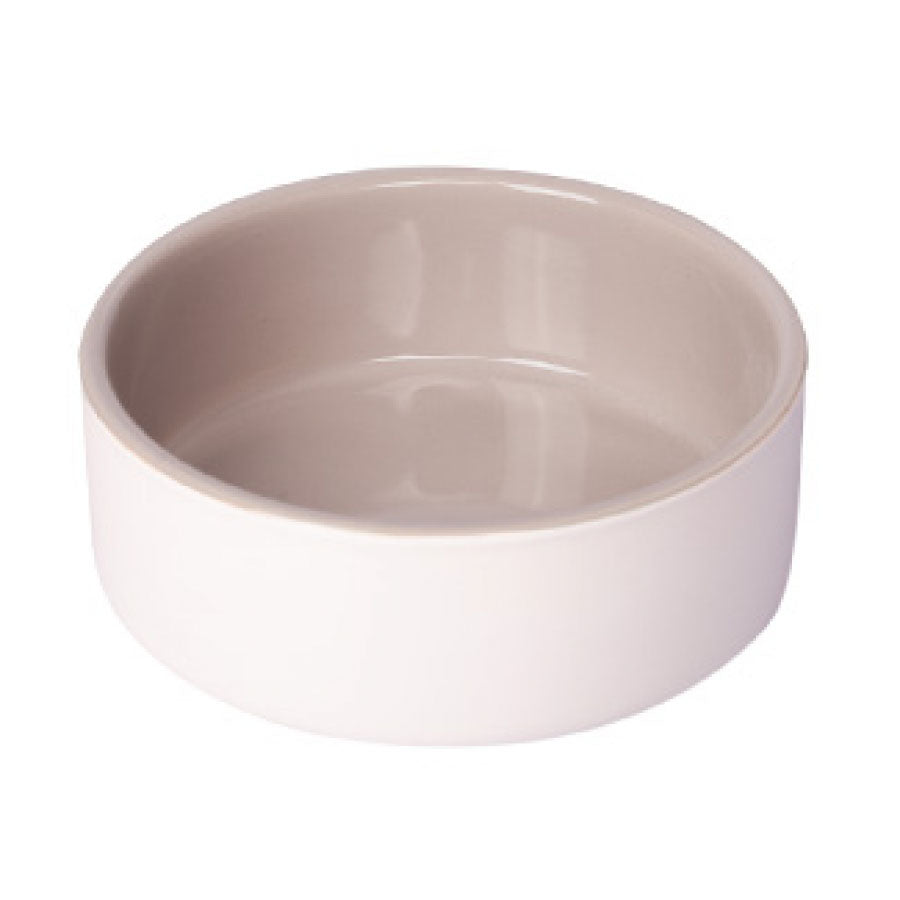 KONGS CERAMIC PET BOWL GREY/WHITE22.5CM