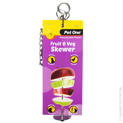 PET ONE SKEWER FOR FRUIT AND VEGGIE FOR CHICKENS