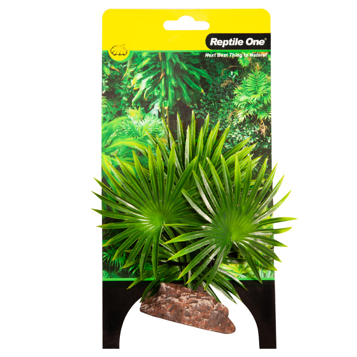 REPTILE ONE PLANT SM FAN PALM GREEN WITH CERAMIC BASE