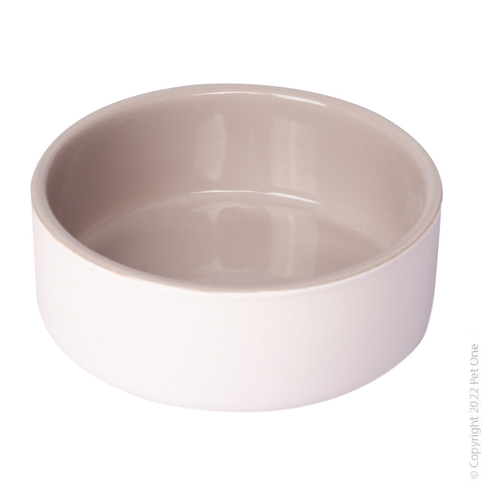 PET ONE CERAMIC BOWL GREY 800ML 
