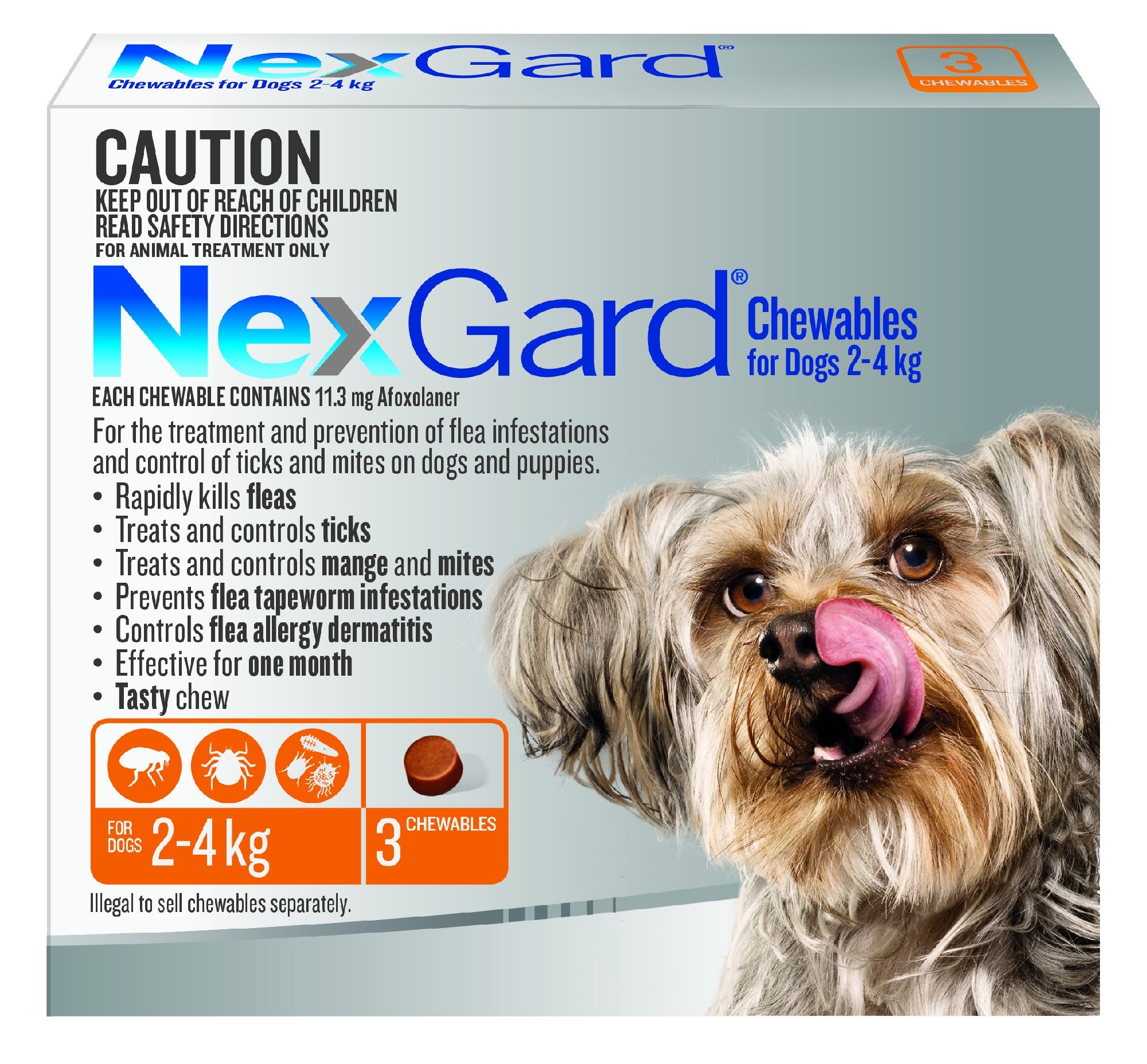 NEXGARD DOG 2-4 KG 3PK