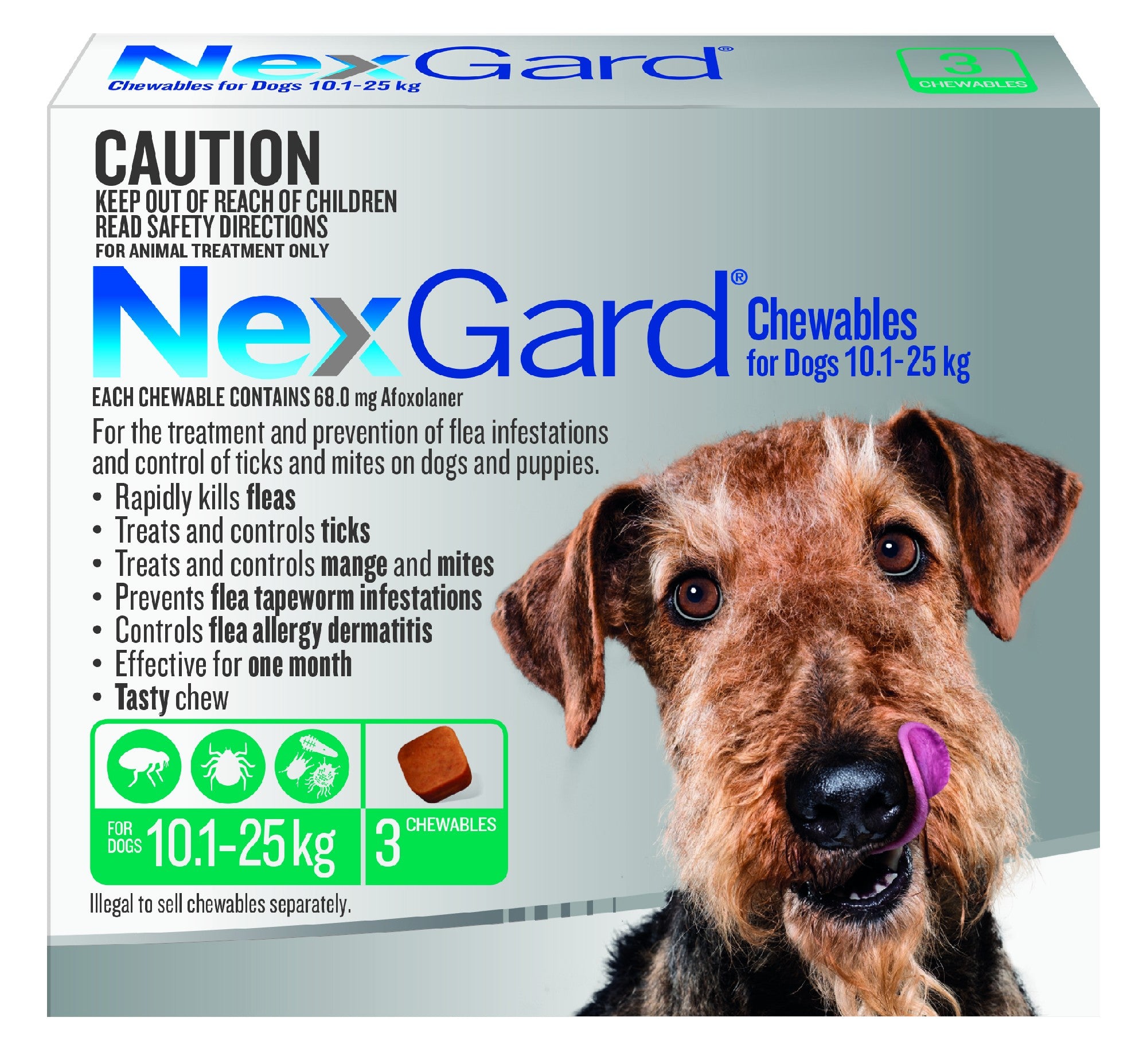 NEXGARD DOG 10-25KG 3PK