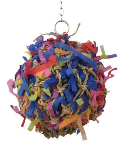 BIRDIE FORAGING SUPER SHREDDER BALL SMALL 13 X 8CM