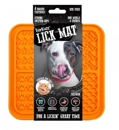 FURKIDZ LICK MAT ORANGE