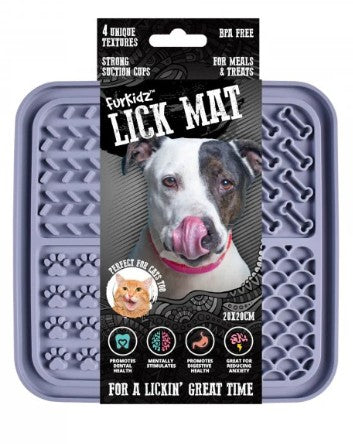 FURKIDZ LICK MAT DARK GREY