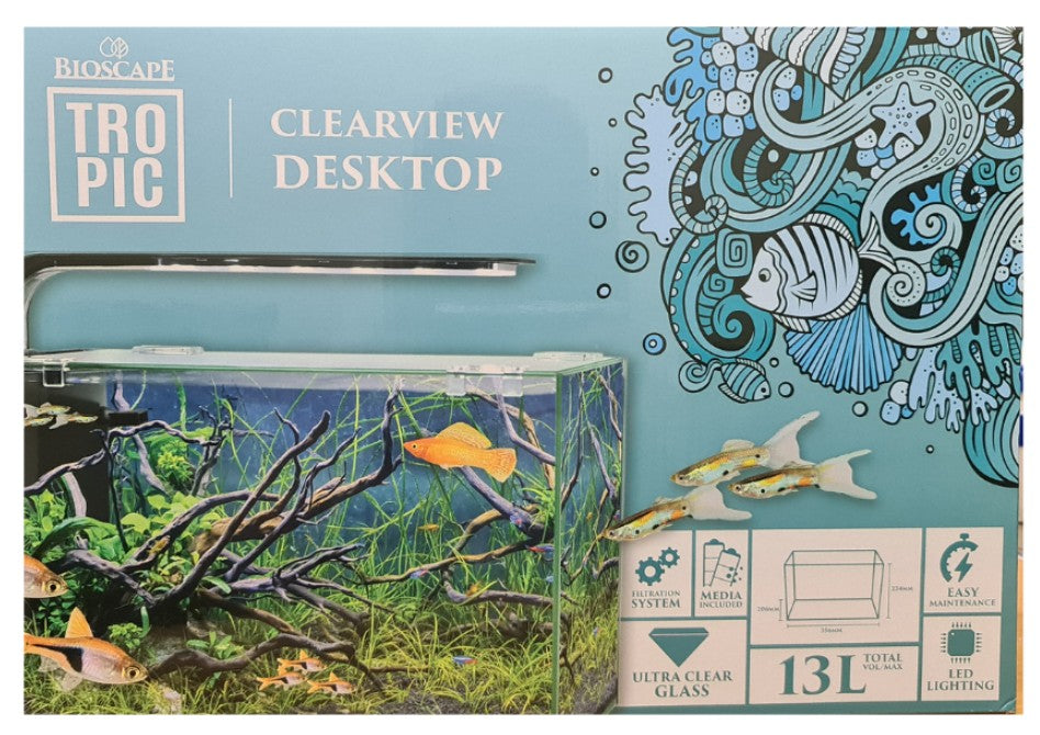 BIOSCAPE DELUXE AQUARIUM STARTER KIT 13LTR