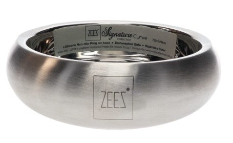 ZEEZ SS CURVED BOWL 1L