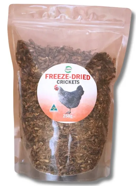 PISCES FREEZE DRIED CRICKETS 250G