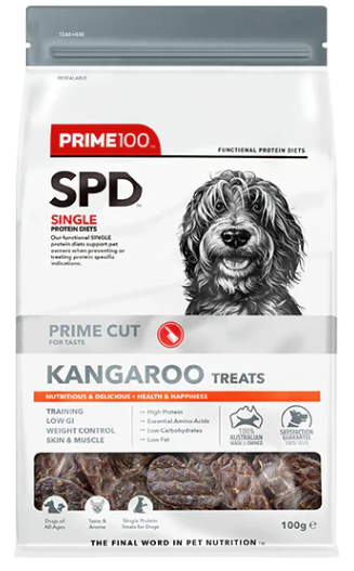 SPD PRIME CUT KANGAROO TREATS 100G