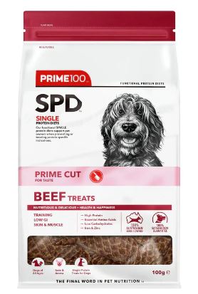 SPD PRIME CUT BEEF TREATS 100G