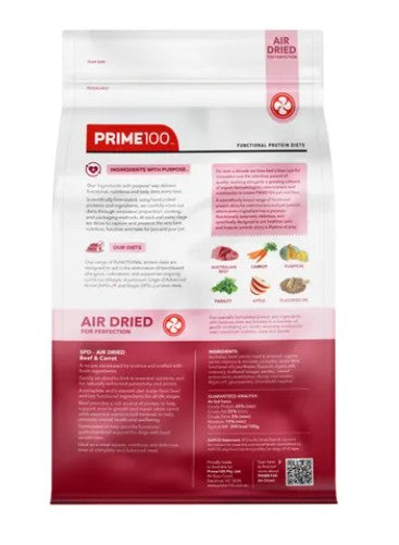 PRIME 100 SPD AIR DRIED BEEF + CARROT 2.2KG