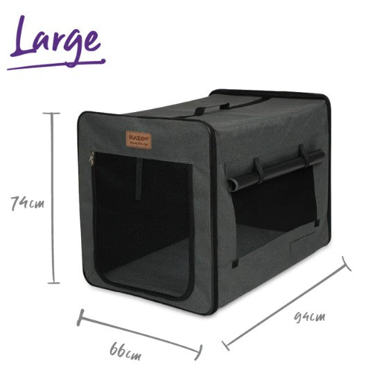 KAZOO PREMIUM PET TRAVEL CRATE LARGE