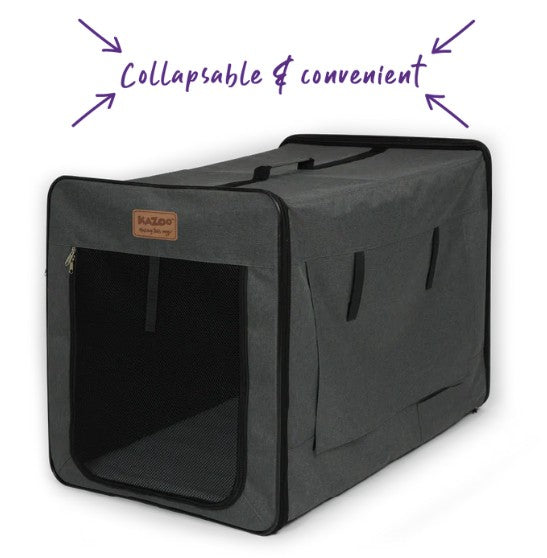 KAZOO PREMIUM PET TRAVEL CRATE LARGE