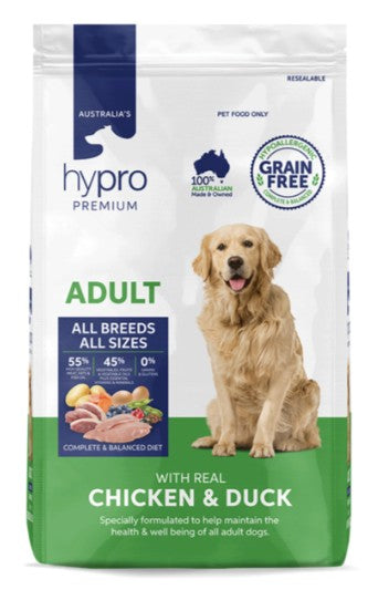 HYPRO PREMIUM ADULT GF CHICKEN + DUCK 9KG