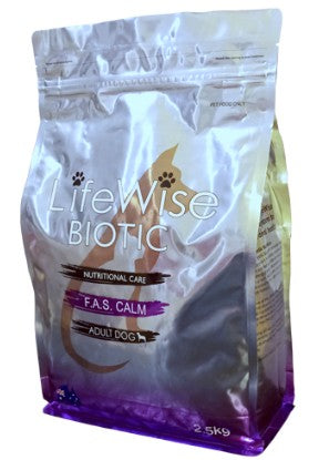 LIFEWISE BIOTIC F.A.S. CALM WITH FISH LAMB RICE OATS VEG 2.5KG