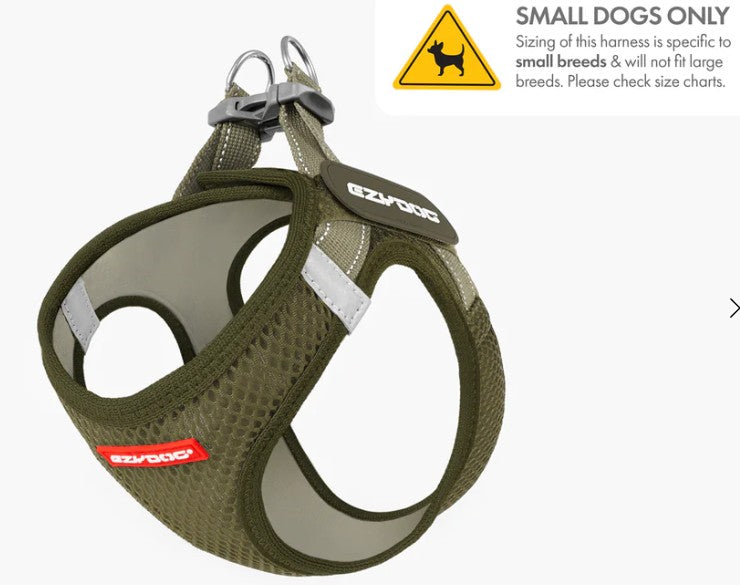 EZYDOG FORMFIT MESH HARNESS S GREEN