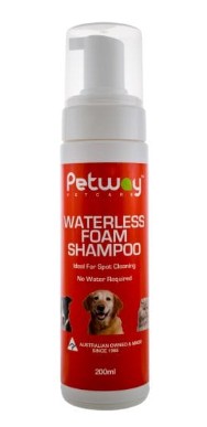 PETWAY WATERLESS FOAM SHAMPOO 200ML