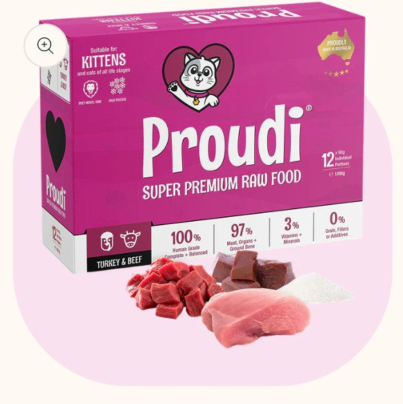 PROUDI KITTEN - TURKEY + BEEF