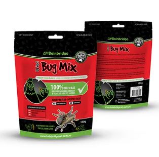 BAINBRIDGE DRIED MEALWORM + BUG MIX 100G