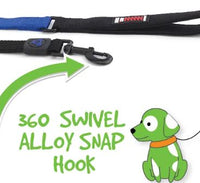 BAINBRIDGE BUNGEE LEASH NEOPRENE HANDLE BLACK 