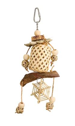 BAINBRIDGE NATURALS BAMBOO WEB LANTERN