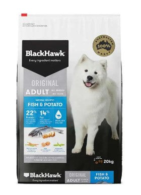 BLACK HAWK DOG FISH & POTATO 3KG