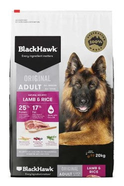 BLACK HAWK DOG LAMB & RICE 20KG