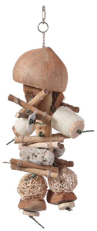 FEATHERED FRIENDS NATURAL BUSH COLECTION SMALL 37X17CM