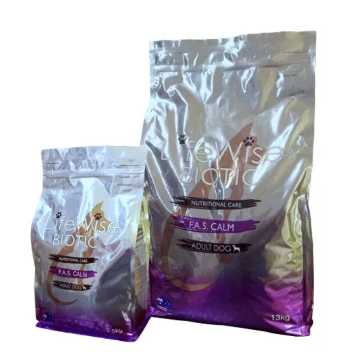 LIFEWISE BIOTIC F.A.S. CALM WITH FISH LAMB RICE OATS VEG 13KG