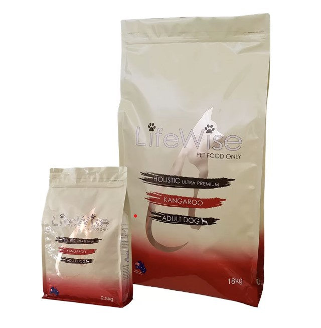 LIFEWISE DOG KANGAROO + LAMB RICE + VEG 9KG