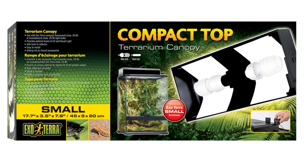 EXO TERRA COMPACT FLURO LIGHT UNIT 45CM (TAKES 2 BULBS)